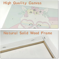 CarlonLin framed paint by number for kids, 4 pack of 8x8 inch canvas kits - view 5