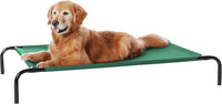 Amazon Basics Cooling Breathable Elevated Dog Bed with Durable Metal - Green / Large