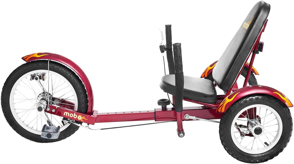 Mobo Triton Pedal Go Kart Trike. Kids 3-Wheel Bike. Youth Cruiser - Red - image 2