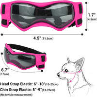Dog Sunglasses for Extra Small Breed UV Protection Windproof XS Dog - Small / Pink - image 4