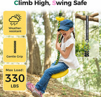 DECORLIFE Tree Swing for Kids - Multicolored,yellow - image 4