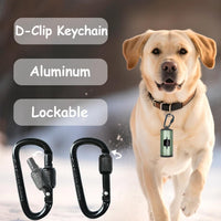 Metal Dog Poop Bag Holder 2-Pack w/Leash Clip - Pink / 1 Holder 15 Bags - image 3