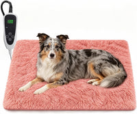 Pet Heating Pad for Cats with Normally Open Function - Pink Plush / 32.0"L x 20.0"W