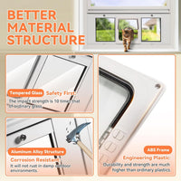 LIBBEPET Cat Door for Window, Adjustable Window Width 27"-32" - Fit 31"-36" Window - image 3
