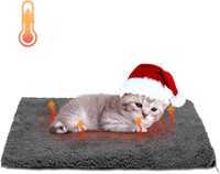 Nobleza Self Heating Pet Pad - 19.7"L x 15.7"W x 1.0"Th / Dark grey&Black