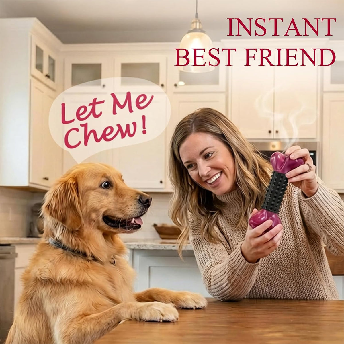 Tough Dog Toys for Aggressive Chewers: Beef Flavored Long Lasting Dog - 2 PC-Bacon-Black - image 2