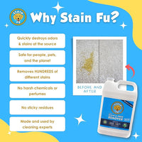 Pet Stain Odor Remover Professional Strength Powerful Eliminator for Tough Dog Cat Pet Urine Pee Poop Feces Vomit Slobber Drool Blood Wine Coffee Home Kennel Car RV Office (1 Gallon)