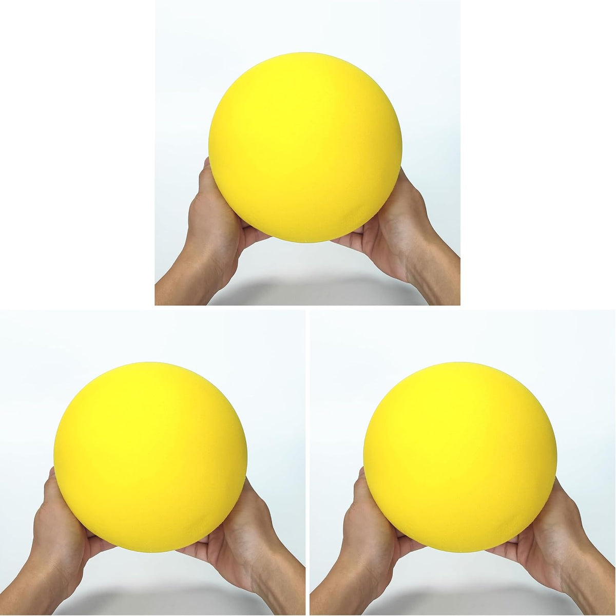 Ganjiang 7 inch soft no-noise foam ball in yellow for indoor play - view 4