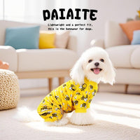 Dog Pajamas Onesie: Comfortable Four-Legged Apparel for Small - Purple Cute Little Bee / 3XL-(38~54lb) | Chest(~30") - image 2