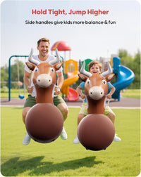 QPAU Inflatable Dinosaur Bouncy Hopper Toy - Bull / 1 Pack - image 3