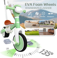 Tricycle for Kids 1-3 Year Olds - Green Flash Wheel - image 3