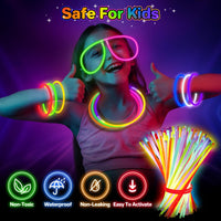 SpringFlower 100 PCS Glow Sticks Bulk Party Favors - 500 Pack - image 4