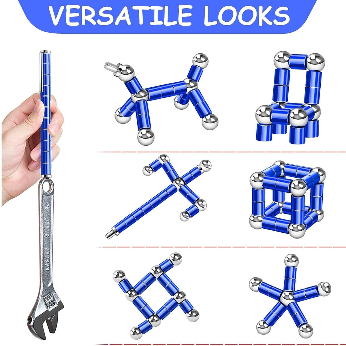 Fidget Gel Pen Gifts for Teens - Blue - image 3