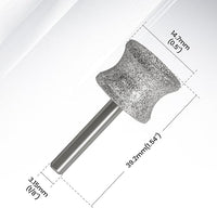 HARDELL Diamond Dog Nail Grinder Bits 2 Pack, 1/8" Pet Nail Grinder Replacement Heads for Dremel & Most Rotary Tools, Durable Attachment for Pet Claw Care, Diamond Rotory Bit for Dogs