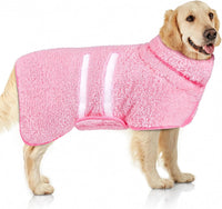 Unicorn Catcher Dog Bathrobe Super Absorbent Quick Drying Robe - X-Large / Pink