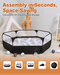TRENDPLAY foldable pop up ball pit play tent for toddlers with storage bag - view 9