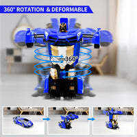 Blackma Transform Rc Cars for Boys 4-7 8-12 - Blue - image 4
