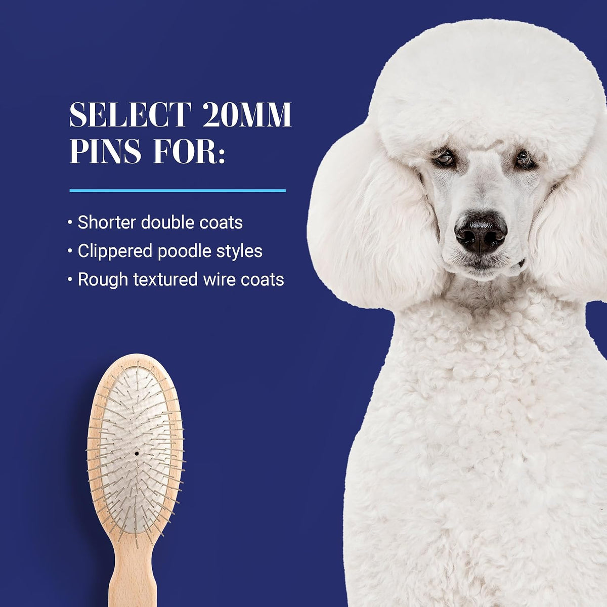 Chris Christensen Dog Brush, Original Series - Brown / 20mm-Regular - image 4