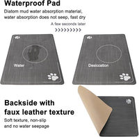 RIZZARI Automatic Cat Water Dispenser: Black 7L Elevated Fountain - Stainless Steel Gravity Feeder - Splash Guard Mat