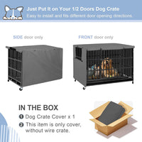Explore Land Dog Crate Cover - Grey Cover / 48.0"L x 30.0"W x 33.0"H - image 2
