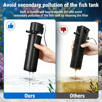 200GPH Aquarium Filter, U-V for Aquarium for 20-75 Gal Tank - Aquarium Filter for 55-150 Gallon / Black - image 3