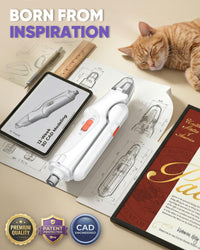 2-in-1 Cat & Dog Nail Clippers with Grinder and Dual LED Lights – Essentials for Dogs - Pink - image 3