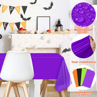 NOVWANG kids party tablecloth 4-pack in red, yellow, cloud and cow print - view 15