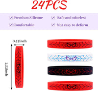 24Pcs Spider Silicone Wristbands Bracelets hero Spider Party - image 3