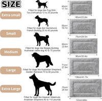 Dog Crate Pad, Washable Cozy Dog Bed Mat for Medium Dogs 36"x23" - 24.0"L x 18.0"W x 1.5"Th / Grey - image 2