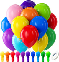 Bezente Assorted Latex Rainbow Balloons 100 Pack 12 inch – Fun for Kids & Family - 01-assorted-g01 / 12inch (Normal)