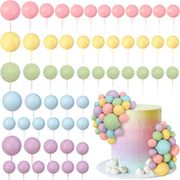 RASSLISA ball cake toppers, 56 plastic pearl balls in three sizes for cake decorating - view 7