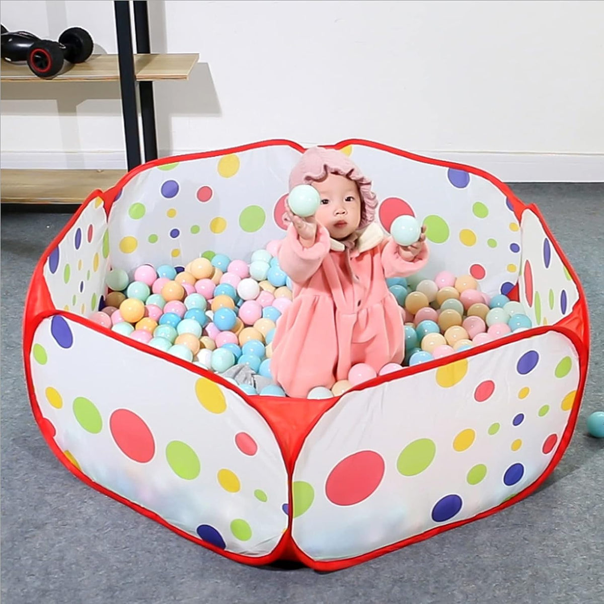 Hamster Foldable Exercise Playpen - Red