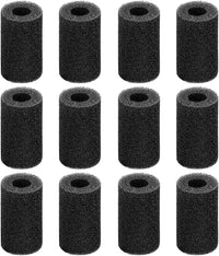 AQUANEAT 12-Pack Pre-Filter Sponge for Aquarium Shrimp Fry Fish Tank - 1.8"D X 3.2"H, 0.8"