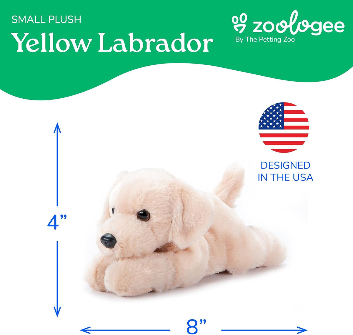 The Petting Zoo Scoopz yellow Labrador dog stuffed animal, 8 inch - view 26