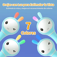 alilo Sonajero Musical para Bebés 0-12 Meses, Juguete con Luz, 66 Sonidos, 15 Canciones, 13 Cuentos, 5 Canciones de Cuna, Ruido Blanco, Reconocimiento de Colores, Regalo Recién Nacido