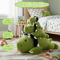 SQEQE Weighted Stuffed Animals Capybara Plush - Triceratops / Medium(13.8 Inch) - image 3