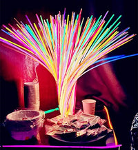 Glow Fever Glow Sticks Bulk 100ct 22'' Glow Necklaces with Connectors - Multi200 - image 2