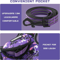 No Pull Dog Harness for Medium Dogs - Purple Camo / L - image 4
