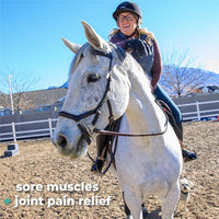 Veterinary Liniment Gel for Horses | Sore Muscle Rub | Soothing Warmth, Made with Plant-Based Ingredients | New & Improved Formula