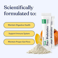 Honest Paws Probiotics for Dogs - Dog Digestion Gut Health Probiotic Powder with Prebiotic Made in The USA, Digestive and Immune Support - Digestive Enzymes with Pumpkin Flavor (30 Sticks)