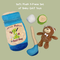 Genius Baby Toys My First Golf Bag plush baby golf toy set with club, ball, tee and teddy bear - view 6