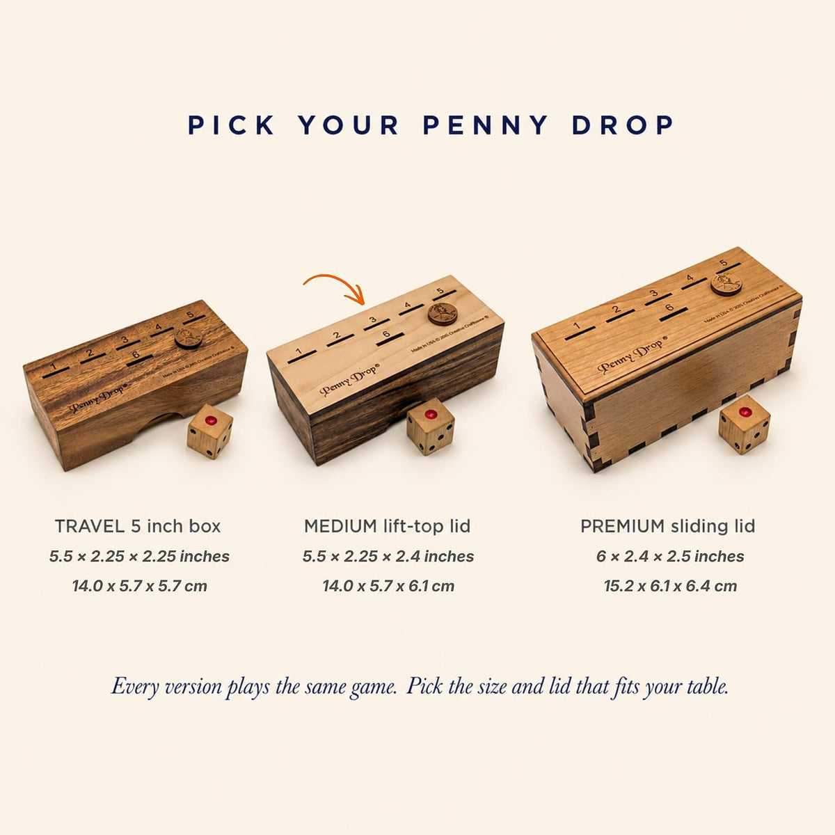 Creative Crafthouse Penny Drop Size Medium from Fun Family or bar Game – Fun for Kids & Family - Medium (Pack of 2) - image 4