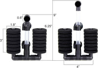 AQUANEAT 4 Pack Double Bio Sponge Filter, for Fry, Betta, Shrimp - Small 1pc - image 2