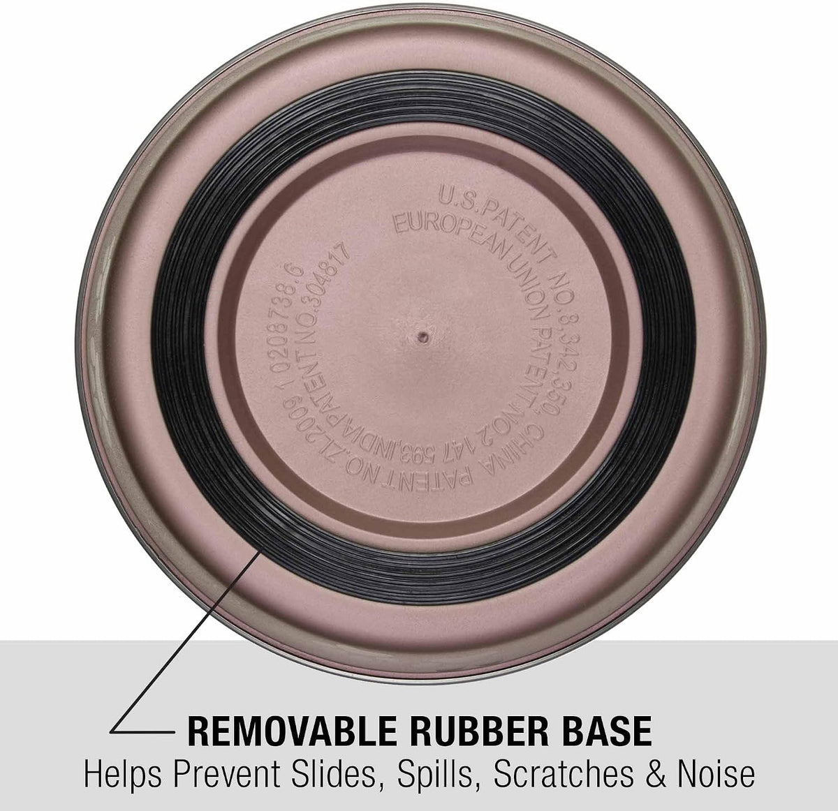 Loving Pets Bella Dog Bowls, Stainless Steel Dog & Cat Bowls - Grape / Large (35-65lbs) - image 3