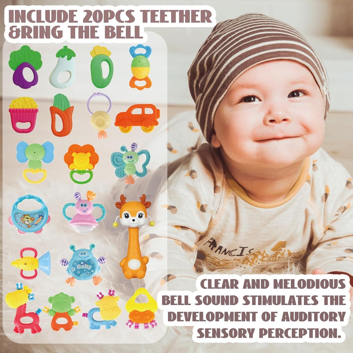 Cocurb 30 PCs High Contrast Baby Toy Gift Set for Infants Rattles – Fun for Kids & Family - image 4