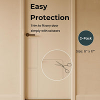 Heavy Duty Door Protector from Dog Scratching 16 x 30'' Transparent - 2 Pack / 6 x 17'' - image 3
