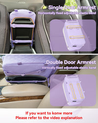 PETSFIT Center Console Dog Car Seat with Adjustable Seat-Rail Anchor - Purple / Small - image 4