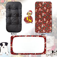 Dog Bed Covers Replacement Washable Elastic Edged 36" x 27" x 6" – Essentials for Dogs - Christmas DR / 52.0"L x 28.0"W x 5.0"Th - image 2