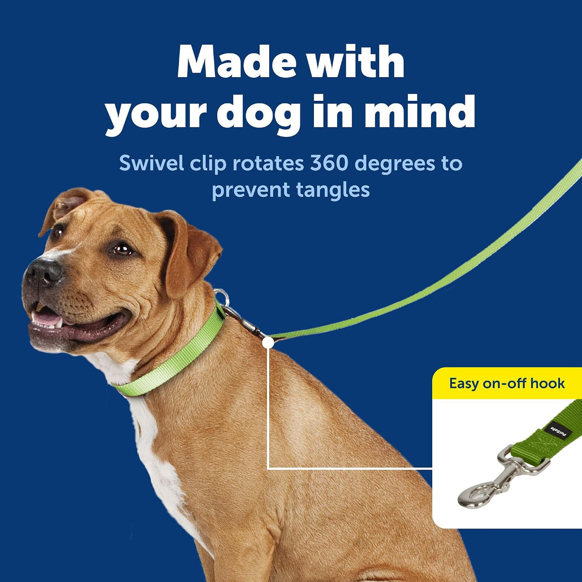 PetSafe Nylon Dog Leash, Strong, Durable - 3/4 in. x 6 ft. / Apple Green - image 2