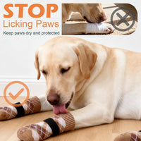 EXPAWLORER Dog Socks to Prevent Licking Paws - X-Large / Khaki - image 3